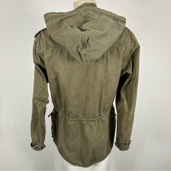 Aritzia azure Skies Olive Hooded Jacket M - Picture 4 of 13